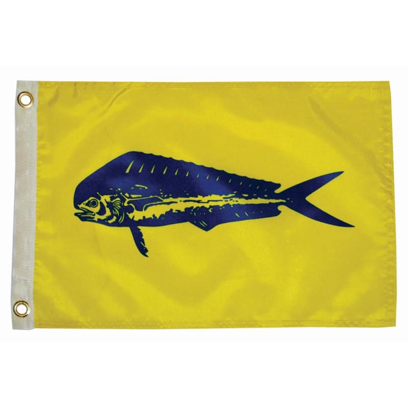 Taylor Made 12 x 18 Dolphin Flag [4218] 1st Class Eligible, Boat Outfitting, Boat Outfitting | Accessories, Brand_Taylor Made Accessories 