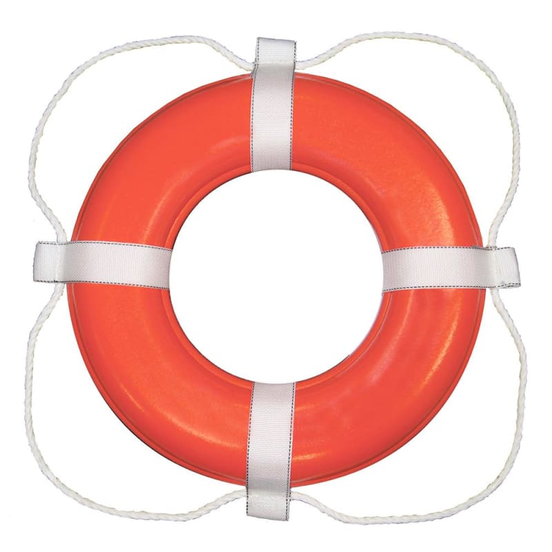 Taylor Made Foam Ring Buoy - 20 - Orange w/White Grab Line [363] Brand_Taylor Made, Marine Safety, Marine Safety | Personal Flotation 