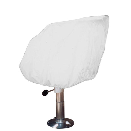 Taylor Made Helm/Bucket/Fixed Back Boat Seat Cover - Vinyl White [40230] Boat Outfitting, Boat Outfitting | Winter Covers, Brand_Taylor 
