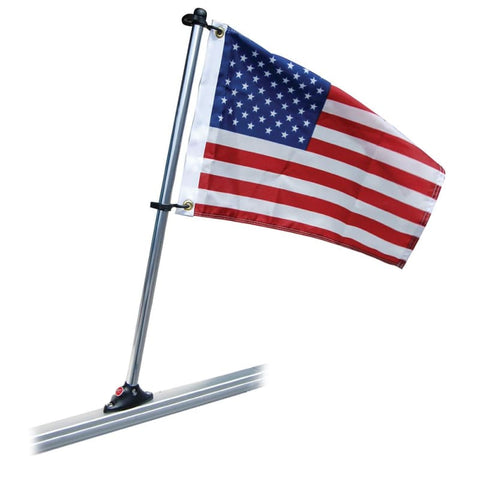 Taylor Made Pontoon 30 Flag Pole Mount & 16 x 24 US Flag [922] Boat Outfitting, Boat Outfitting | Accessories, Brand_Taylor Made Accessories