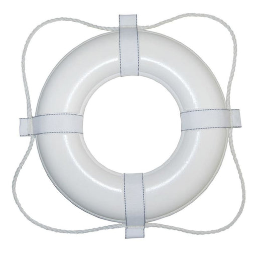 Taylor Made White 30 Foam Ring Buoy w/White Grab Line [380] Brand_Taylor Made, Marine Safety, Marine Safety | Personal Flotation Devices 