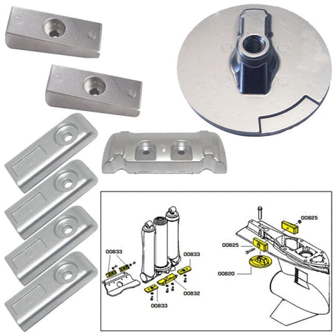 Tecnoseal Anode Kit w/Hardware - Mercury Verado 6 - Aluminum [20816AL] Boat Outfitting, Boat Outfitting | Anodes, Brand_Tecnoseal Anodes CWR