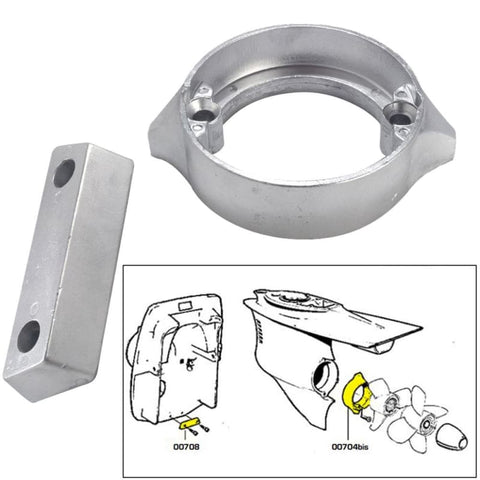 Tecnoseal Anode Kit w/Hardware - Volvo Duo-Prop 290 - Aluminum [20706AL] Boat Outfitting, Boat Outfitting | Anodes, Brand_Tecnoseal Anodes 