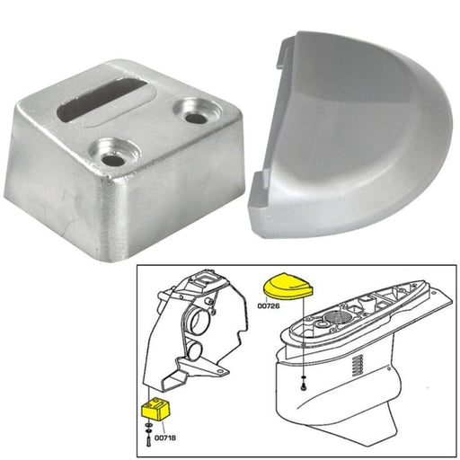 Tecnoseal Anode Kit w/Hardware - Volvo SX - Aluminum [20708AL] Boat Outfitting, Boat Outfitting | Anodes, Brand_Tecnoseal Anodes CWR