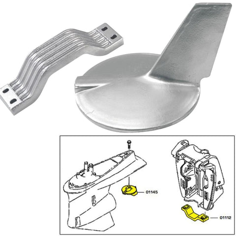 Tecnoseal Anode Kit w/Hardware - Yamaha 200-300HP Hi-Performance - Zinc [21106] Boat Outfitting, Boat Outfitting | Anodes, Brand_Tecnoseal