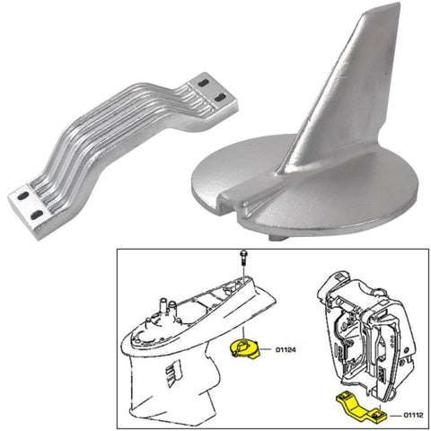 Tecnoseal Anode Kit - Yamaha 200-250HP - Zinc [21104] Boat Outfitting, Boat Outfitting | Anodes, Brand_Tecnoseal Anodes CWR