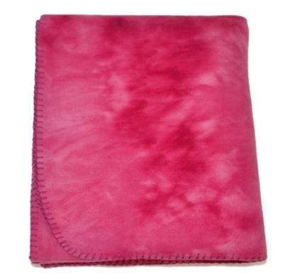 Tie Dye Fleece Blanket Pink BLANKETS fleece Fleece K-R-S-I