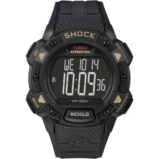 Timex Expedition Shock Chrono Alarm Timer - Black [T49896] 1st Class Eligible, Brand_Timex, Outdoor, Outdoor | Fitness / Athletic Training, 