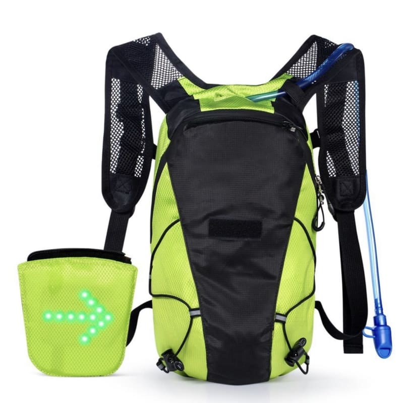 Turn Signal Backpack w/ 1L Hydration Bag & Wireless Remote Control bicycle, biking, cycle, cycling, fitness Fitness / Athletic Training 