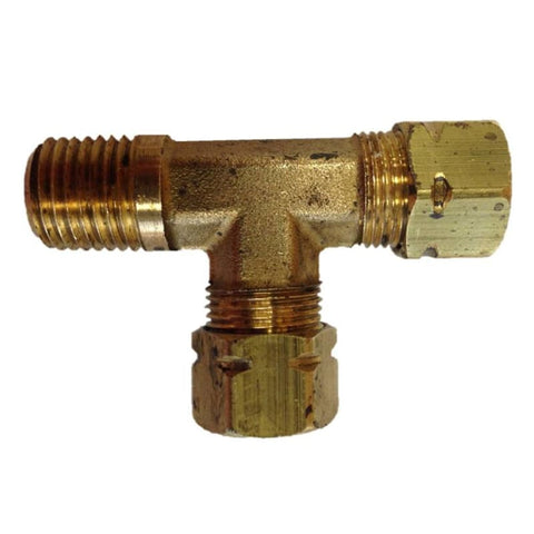 Uflex Male Run T-Fitting - 3/8 x 3/8 Tube x 1/4 NPT [171CA-6-4] 1st Class Eligible, Boat Outfitting, Boat Outfitting | Steering Systems,