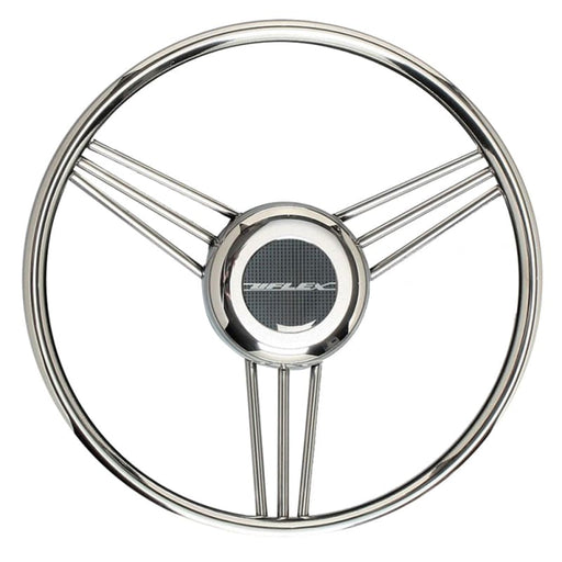 Uflex V27 13.8 Steering Wheel - Stainless Steel Grip Spokes [V27] Boat Outfitting, Boat Outfitting | Steering Systems, Brand_Uflex USA