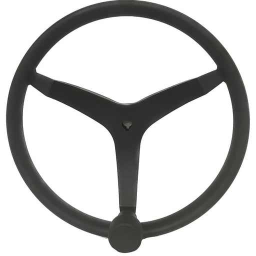 Uflex - V46 - 13.5 Stainless Steel Steering Wheel w/Speed Knob - Black [V46B] Boat Outfitting, Boat Outfitting | Steering Systems,