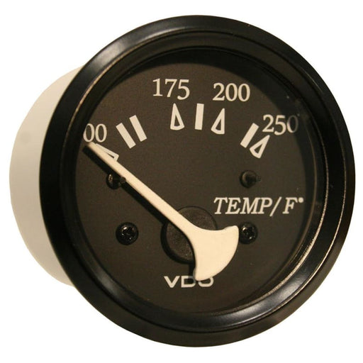 VDO Cockpit Marine 52mm (2-1/16) 250 F Water Temperature Gauge - Black Dial/Bezel [310-11801] 1st Class Eligible, Boat Outfitting, Boat