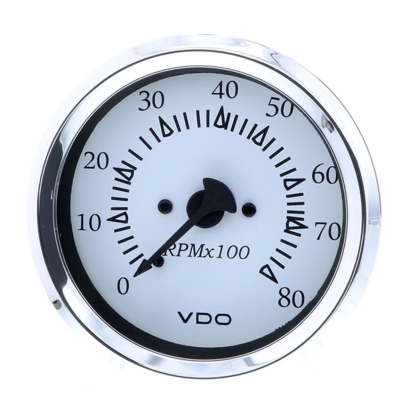 VDO Cockpit Marine 85MM (3-3/8) Outboard Tachometer - White Dial/Chrome Bezel [333-15275] Boat Outfitting, Boat Outfitting | Gauges, 
