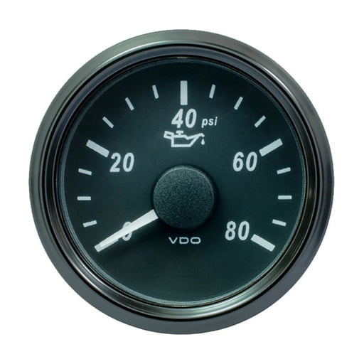 VDO SingleViu 52mm (2-1/16) Oil Pressure Gauge - 80 PSI - 240-33 Ohm [A2C3833230030] 1st Class Eligible, Boat Outfitting, Boat Outfitting | 