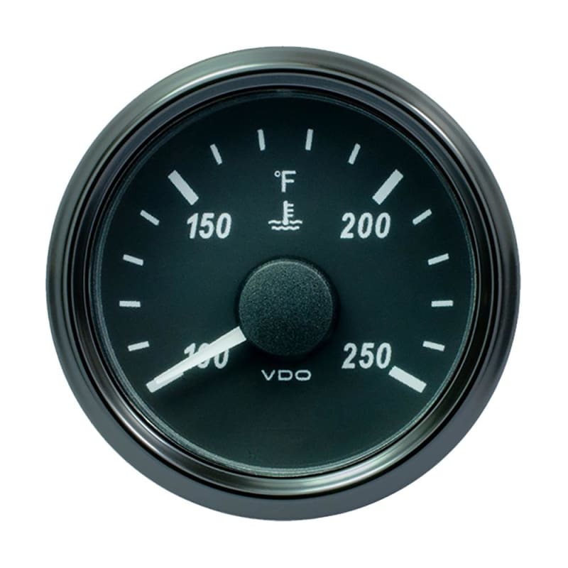 VDO SingleViu 52mm (2-1/16) Water Temperature Gauge - 250F - 450-30 Ohm [A2C3833340030] 1st Class Eligible, Boat Outfitting, Boat Outfitting
