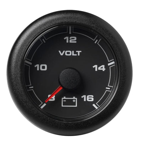 Veratron 52MM (2-1/16) OceanLink Battery Voltage Gauge - 8 to 16 V - Black Dial Bezel [A2C1066100001] 1st Class Eligible, Boat Outfitting,