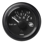 Veratron 52MM (2-1/16) ViewLine Boost Pressure Gauge 2 Bar/30 PSI - Black Dial Round Bezel [A2C59514149] 1st Class Eligible, Boat