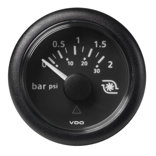 Veratron 52MM (2-1/16) ViewLine Boost Pressure Gauge 2 Bar/30 PSI - Black Dial Round Bezel [A2C59514149] 1st Class Eligible, Boat