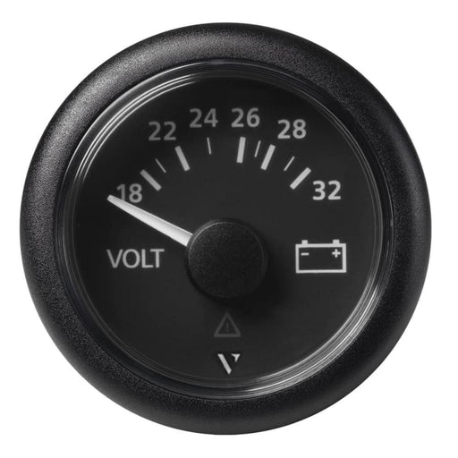 Veratron 52mm (2-1/16) Viewline Voltmeter 18-32V - Black Dial Bezel [A2C59512458] Boat Outfitting, Boat Outfitting | Gauges, Brand_Veratron,