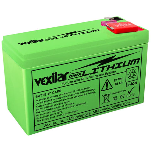 Vexilar 12V - 12 AH Max Lithium Battery [V-200L] Brand_Vexilar, Camping, Camping | Portable Power, Hazmat, Marine Navigation & Instruments 