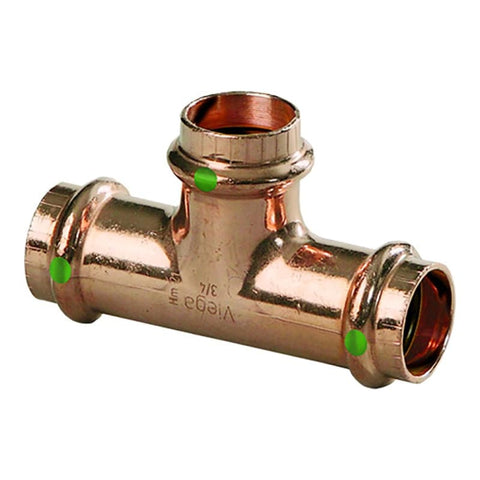Viega ProPress 1 Copper Tee - Triple Press Connection - Smart Connect Technology [77412] 1st Class Eligible, Brand_Viega, Marine Plumbing & 