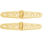 Whitecap Strap Hinge - Polished Brass - 6 x 1-1/8 - Pair [S-605BC] 1st Class Eligible, Brand_Whitecap, Marine Hardware, Marine Hardware | 