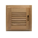 Whitecap Teak Louvered Door & Frame - Right Hand - 12 x 12 [60720] Brand_Whitecap, Marine Hardware, Marine Hardware | Teak Teak CWR