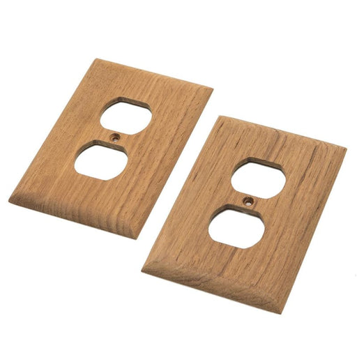 Whitecap Teak Outlet Cover/Receptacle Plate [60170] 1st Class Eligible, Boat Outfitting, Boat Outfitting | Deck / Galley, Brand_Whitecap, 