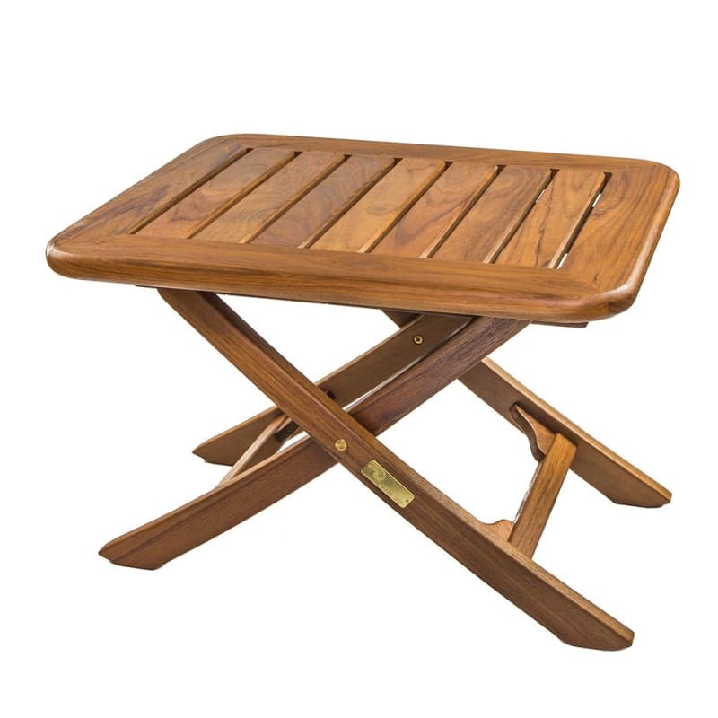 Whitecap Teak Small Adjustable Slat Top Table [60028] Boat Outfitting, Boat Outfitting | Deck / Galley, Brand_Whitecap, Marine Hardware, 