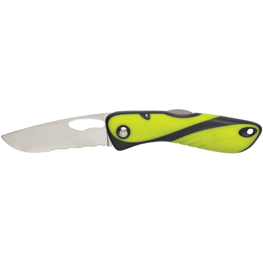 Wichard Offshore Knife - Single Serrated Blade - Fluorescent [10112] 1st Class Eligible, Brand_Wichard Marine, Outdoor, Outdoor | Knives, 