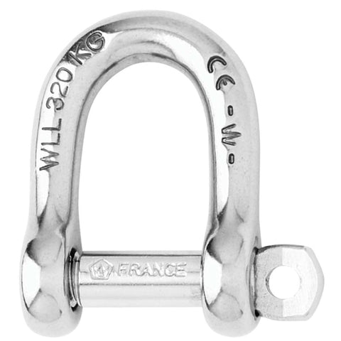 Wichard Self-Locking D Shackle - Diameter 4mm - 5/32 [01201] 1st Class Eligible, Brand_Wichard Marine, Sailing, Sailing | 