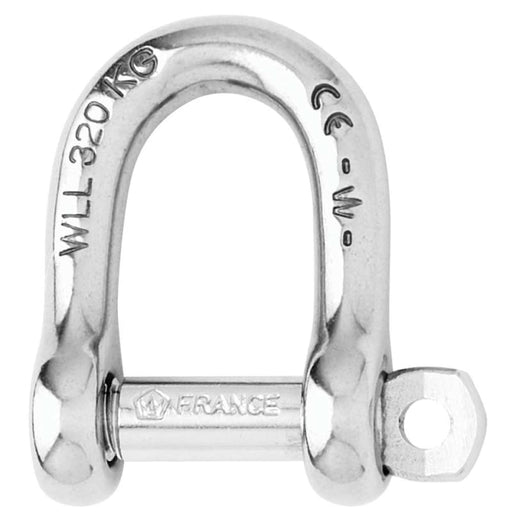 Wichard Self-Locking D Shackle - Diameter 6mm - 1/4 [01203] 1st Class Eligible, Brand_Wichard Marine, Sailing, Sailing | Shackles/Rings/Pins